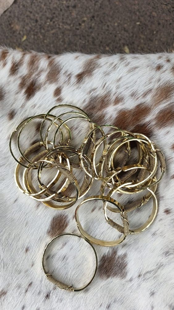 Flat Brass Bracelet